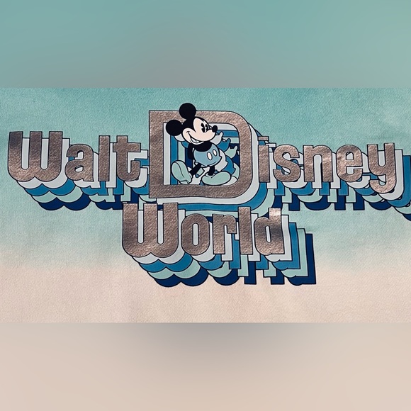 Disney Mickey Mouse Blue Ombré sweatshirt - Picture 4 of 4